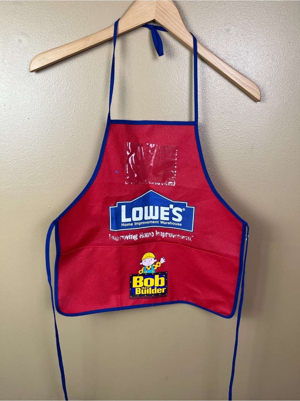 Vintage Lowe's x Bob the Builder Kids Red Apron Vest